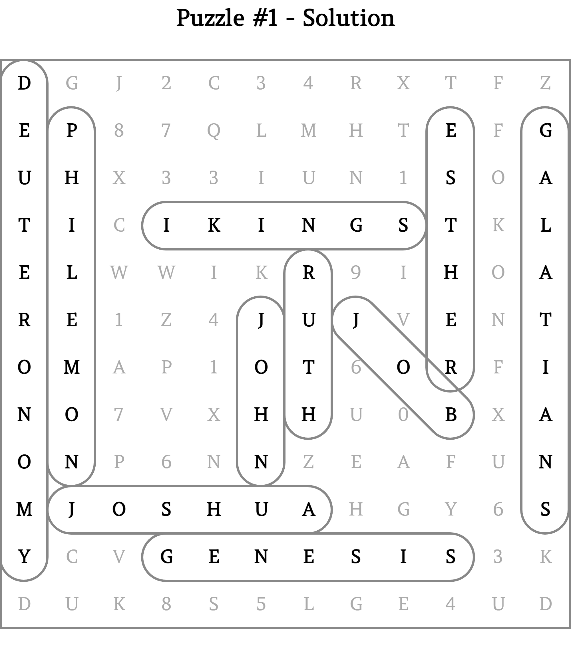 Bible Word Search Puzzle 1 – reflectionsaboutlifedotcom
